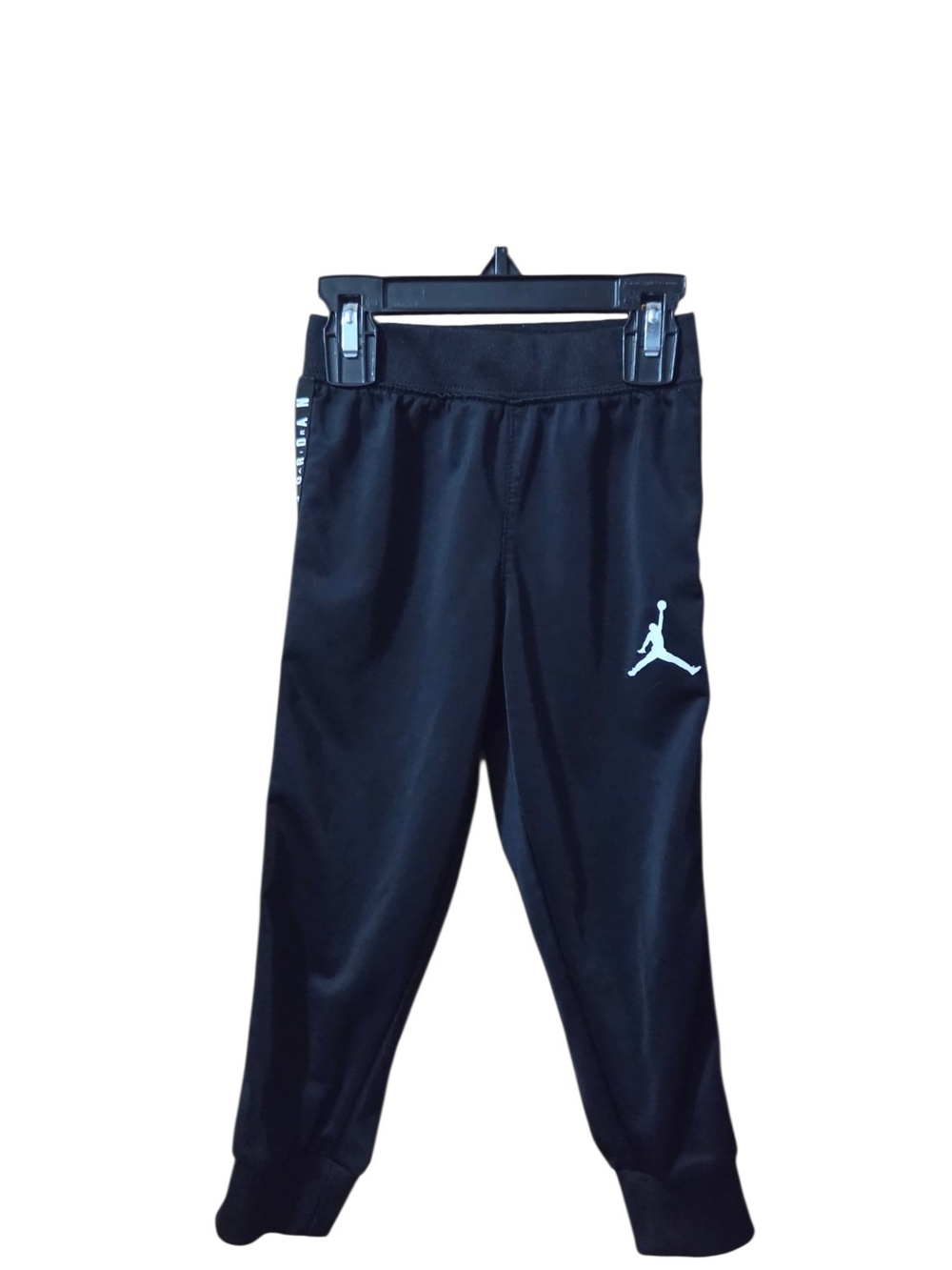 Jordan Kids Black Jogger Sweatpants with White Jumpman